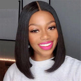 Amella Blunt Cut Bob Wig 4×4 Lace Closure Human Hair Wig For African American Super Soft