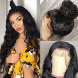 Amella Hair Body Wave 360 Lace Frontal Wig 100% Virgin Human Hair for Women
