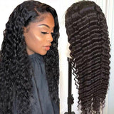 Amella Hair Deep Wave Hair Realistic Pre-plucked 360 Lace Frontal Wig for Women- amellahair