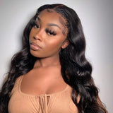 Amella Body Wave 360 HD Lace Frontal Wig Natural Color Pre-Plucked With Baby Hair