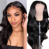 Amella Pre Plucked Virgin Hair Body Wave 5X5 Lace Closure Wigs Amazing Lace Melted Match All Skin Color