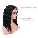 Amella Human Hair Wigs Loose Wave 4x4 Lace Closure Wig Unprocessed Virgin Hair - amellahair