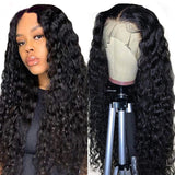 Amella Wet And Wavy Hair 360 Lace Frontal Wig Natural Wave For Women 180% Density