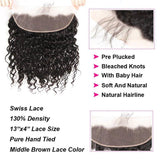 Water Wave Bundles With 13x4 Lace Frontal Brazilian Virgin Hair - amellahair