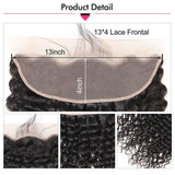Deep Wave Human Hair 13x4 Lace Frontal Ear To Ear Lace Frontal - amellahair