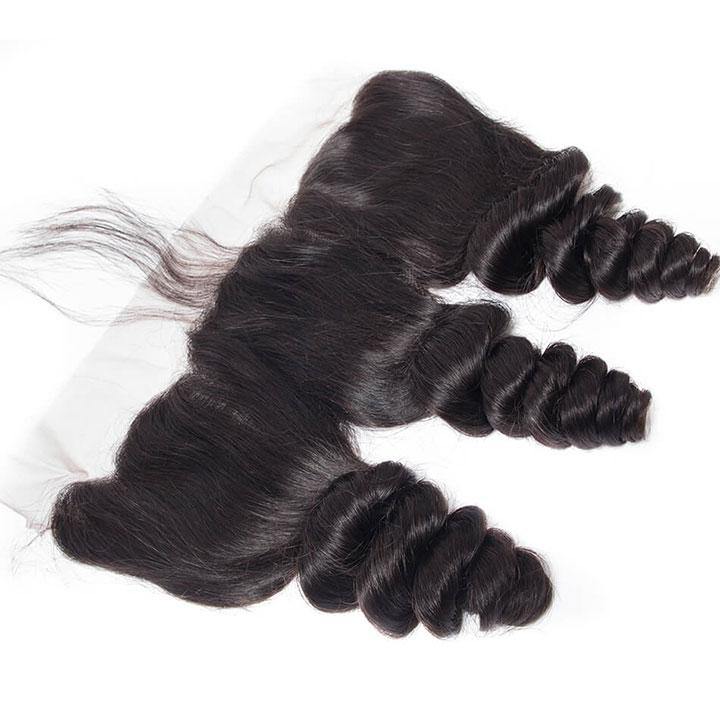 13x4 Loose Wave Lace Frontal Free Part Swiss Frontal Ear To Ear - amellahair