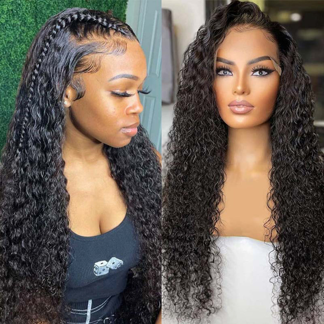 Amella Water Wave 13x4 Lace Front Wigs 100% Human Hair Affordable Lace Front Wigs - amellahair