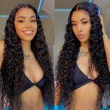 Amella Water Wave 13x4 Lace Front Wigs 100% Human Hair Affordable Lace Front Wigs - amellahair