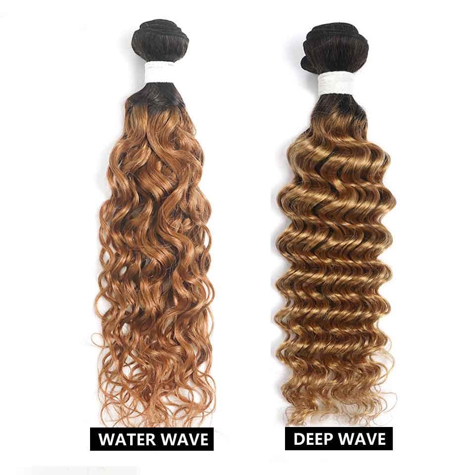 Amella 1 Bundle Deal Brazilian T1B/27 Ombre Color Human Virgin Hair Weave Bundles for All Style - amellahair