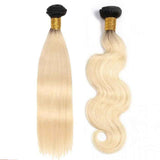 Amella Ombre Blonde T1B/613 Color Hair 1 Bundle Unprocessed Human Virgin Hair 1 bundle/pack