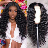 Amella Loose Wave Hair Realistic 180% Density 360 Lace Frontal Wig for Women