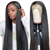 Amella Breathable 360 Lace Wig Pre Plucked Straight Human Hair Wig Natural Hairline