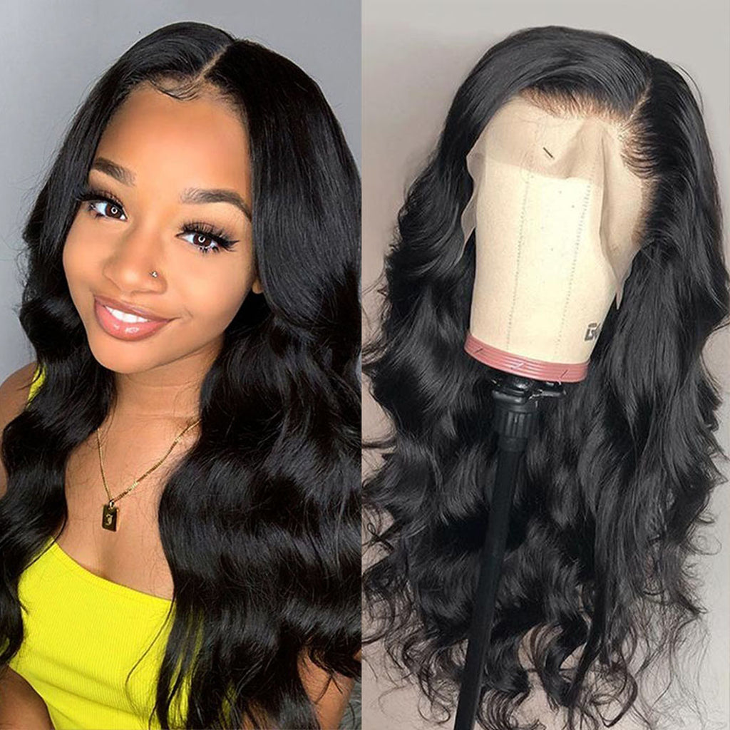 Amella Hair Body Wave 360 Lace Frontal Wig 100% Virgin Human Hair for ...