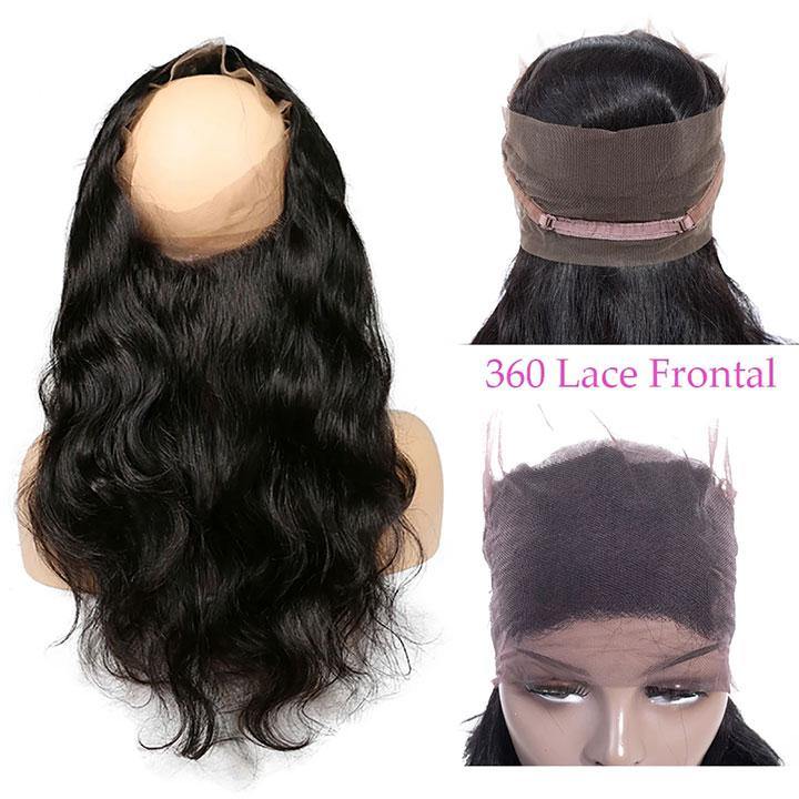 Amella Body Wave 360 Lace Frontal Human Virgin Hair Lace Frontal