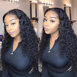 Amella Water Wave 360 Lace Frontal Wig High Quality Pre Plucked Natural Hair Wigs