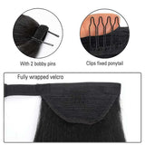 Amella Human Hair Wigs Ponytail Wrap Around Drawstring Brazilian Virgin Hair Ponytail Clip In Hair Extensions - amellahair