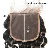 Brazilian Lace Closure 4x4 Curly Human Hair Closure - amellahair