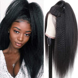 Amella Human Hair Wigs Kinky Straight 4x4 Lace Closure Wig 100% Virgin Hair - amellahair