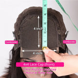 Amella Human Hair Wigs Silk Straight 4x4 Lace Closure Wig Online Sale - amellahair
