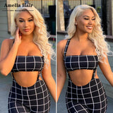 10A Grade 13x6/13x4 Blonde Body Wave Lace Front Human Hair Wig-amellahair