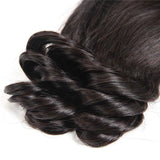 Loose Wave Bundles With Lace Closure Brazilian 4 Bundles Hair - amellahair