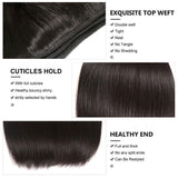 Brazilian Straight 4 Bundles With 4x4 Lace Closure  Hair Sale - amellahair