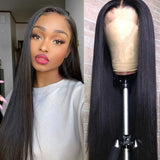 Amella Hair New Design 13x6 Glueless Lace Front Wigs Pre Plucked Straight Human Hair Wigs