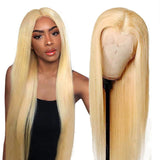 Amella Human Hair Wigs #613 blonde Straight 13x4/13x6 Inch HD Lace Frontal Wig Can Be Dyed-amellahair