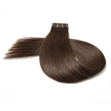 100% Remy Human Hair Tape in Hair Extensions #2 Dark Brown Silky Straight  20 Pcs/50g - amellahair