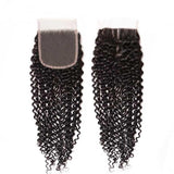 Amella Brazilian Kinky Curly 4x4 Lace Closure 100% Virgin Human Hair