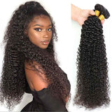 Amella Kinky Curly Hair 3 Bundles Natural Black 100% Human Virgin Hair