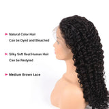 Amella Hair Deep Wave Hair Realistic Pre-plucked 360 Lace Frontal Wig for Women- amellahair