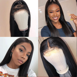 Amella Hair 13x6 Glueless Lace Front Wigs Pre Plucked Straight Human Hair Wigs - amellahair