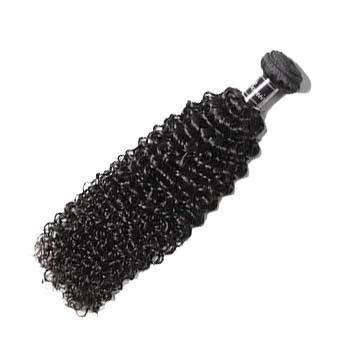 1 Bundle Curly Hair Weave Natural Black Peruvian Human Hair - amellahair
