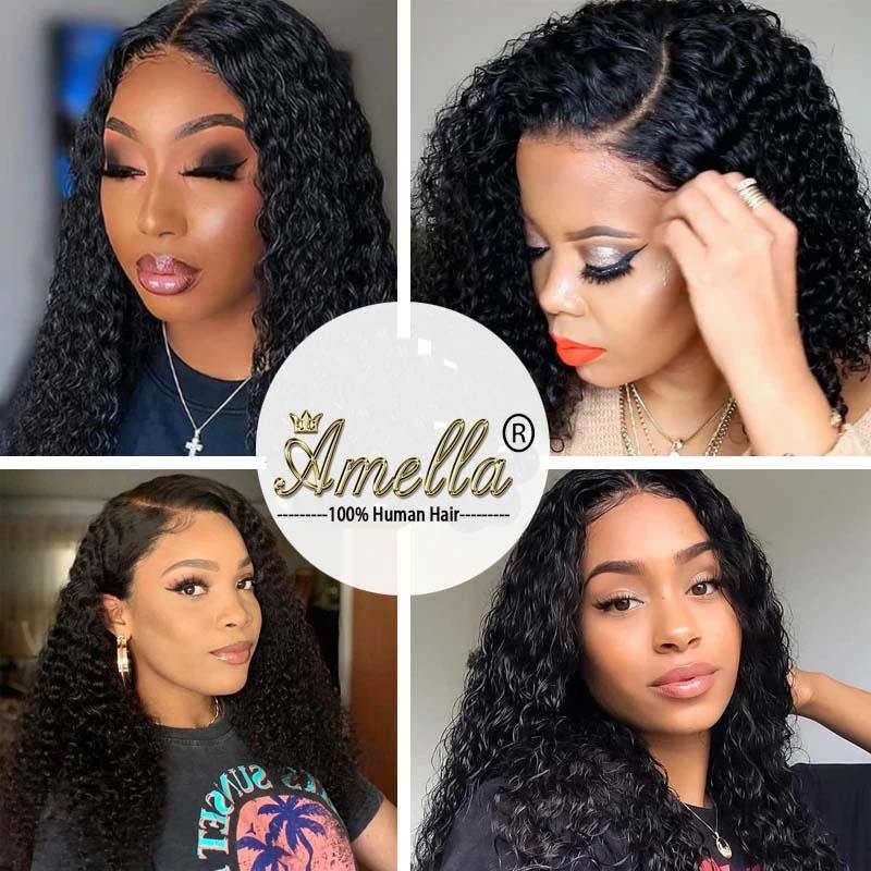 Amella Natrual Black 1B Color hair bundle Human Virgin Hair 1 Bundle/Pack for all style - amellahair