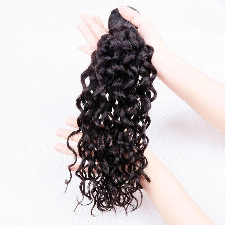 Water Wave Hair Brazilian 3 Bundles Human Virgin Hair Fast Shipping - amellahair