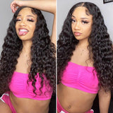 Amella Water Wave Full Lace Frontal Wig Natural Hairline With Baby Hair 180% Density