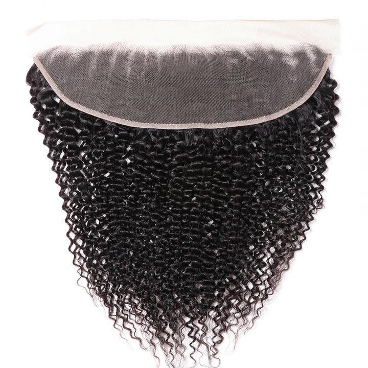 Amella Kinky Curly Hair 3 Bundles with 13*4 Lace Frontal Virgin Human Hair - amellahair